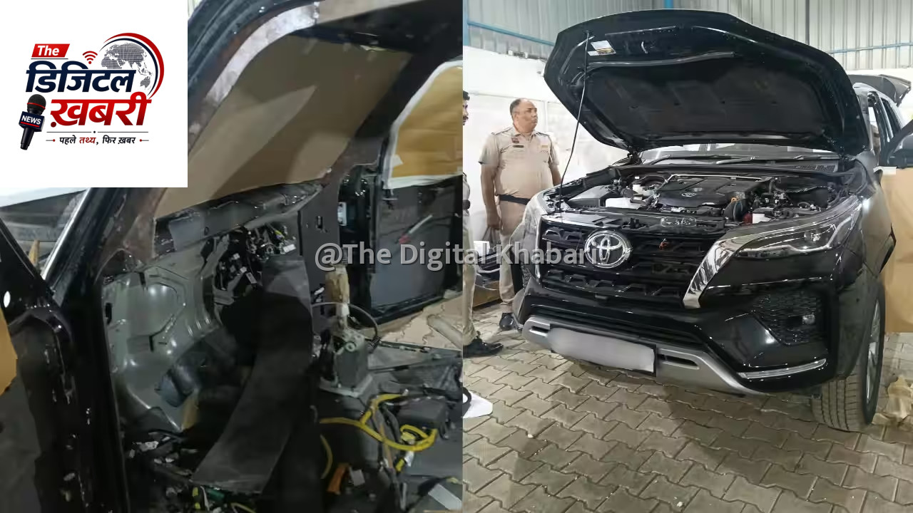 फरीदाबाद में अवैध बुलेटप्रूफिंग वर्कशॉप का भंडाफोड़: फॉर्च्यूनर और स्कॉर्पियो समेत 4 गाड़ियां जब्त
