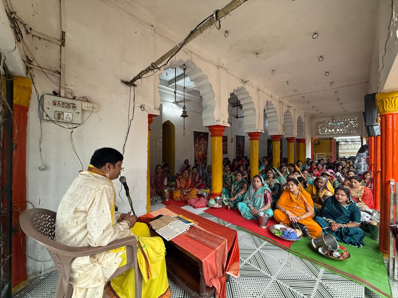 श्री कृष्ण गौशाला चांपा में मनाया गया हलषष्ठी व्रत कथा का पारंपरिक त्यौहार..